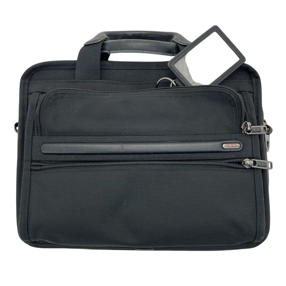 Tumi Nylon Portfolio Organizer Bag OS Black